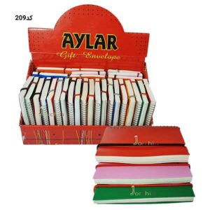 دفترچه آيلار سایز 1.16 طلقي کش دار_ کد 209(30عددی)_پخش لوازم التحریر جورچین
