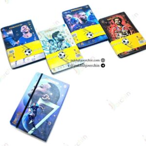 دفترچه یادداشت فوتبالی سایز 1.16 کشدار کینگ _کد2496 _خرید عمده لوازم تحریر