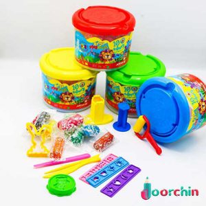 خمیر سطلی 10 رنگ آریا _ لوازم تحریر عمده جورچین