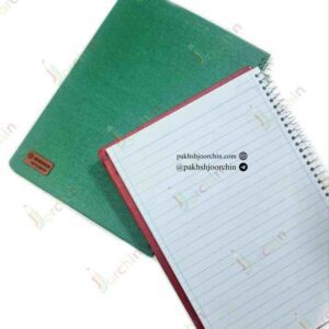 دفتر 100 برگ وزیری کتان مدیا _ کد 2493 _پخش لوازم تحریر جورچین