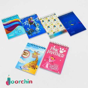 دفترچه یادداشت سایز1.16 فانتزی سیمی_ کد 2592 _ عمده فروشی لوازم تحریر جورچین