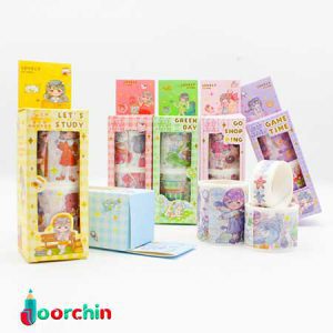 چسب فانتزی واشی(2 عددی) _کد 006 _ لوازم تحریر عمده جورچین