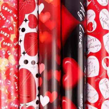 کاغذ کادو گلاسه love (نقدی ) _کد 2628 _ لوازم تحریر عمده