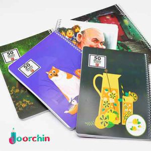 دفتر سیمی 50 خطی (نقدی)_ کد 2922 _ لوازم تحریر عمده جورچین