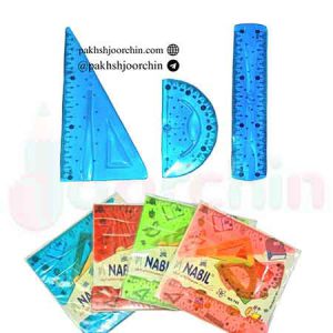 ست خط کش ژله ای نابیل _ کد2855 _پخش لوازم تحریر جورچین