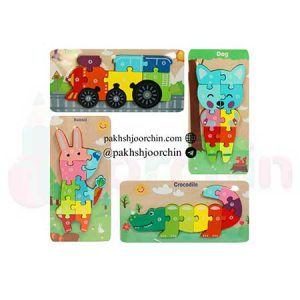پازل چوبی مستطیل _ کد 2492_ خرید عمده لوازم تحریر
