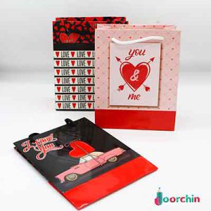 ساک دستی طلاکوب سایز3 عمودی _ عمده فروشی لوازم تحریر