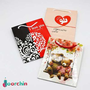ساک دستی سایز3 عمودی (12عددی) _ کد 2995 _ خرید عمده لوازم تحریر