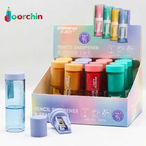 تراش پاکندار استوانه ای (12عددی) _ کد 184 _ پخش لوازم تحریر جورچین