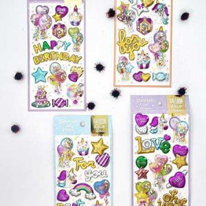 استیکر-برجسته-اکلیلی-865 _ خرید عمده لوازم تحریر جورچین