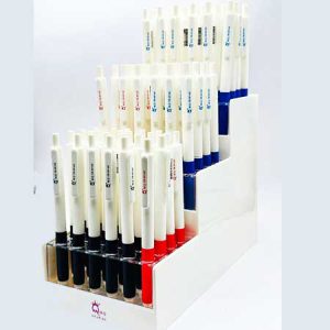 خودکار فشاری بدنه سفید ام کیو MQ (72عددی) _ کد 1023 _ پخش لوازم تحریر جورچین