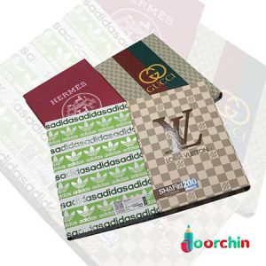دفتر 200برگ ته دوخت طرح برند شفیعی 55 _ خرید دفتر طرح برند