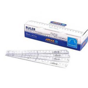خط-کش-شفاف-20سانت-آریا _ خرید عمده خط کش
