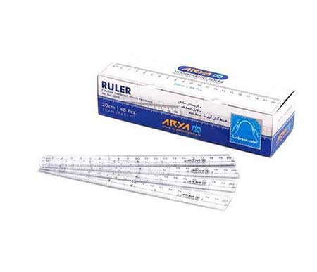 خط-کش-شفاف-20سانت-آریا _ خرید عمده خط کش