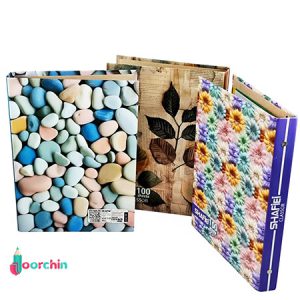 کلاسور قفل پلاستیک 100برگ شفیعی58 _ خرید عمده کلاسور