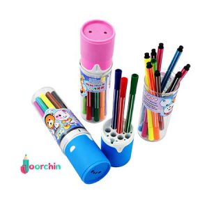 ماژیک نقاشی لوله ای 12رنگ Aodemi _ خرید عمده ماژیک