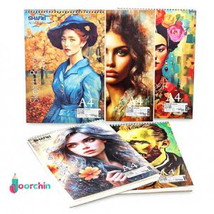 دفتر 50برگ طراحی شفیعی سایز A4 _ کد 140_ دفتر طراحی عمده
