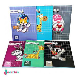 دفتر شطرنجی 50 برگ خانه درشت شفیعی135 _ خرید عمده دفتر