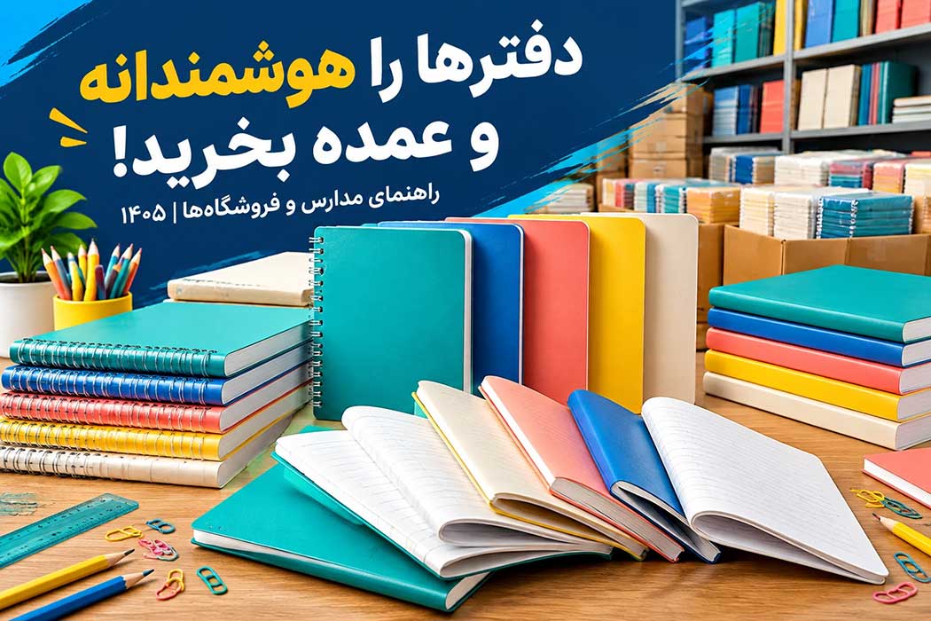 راهنمای کامل خرید عمده دفتر برای مدارس و فروشگاه‌ها در ۱۴۰۵
