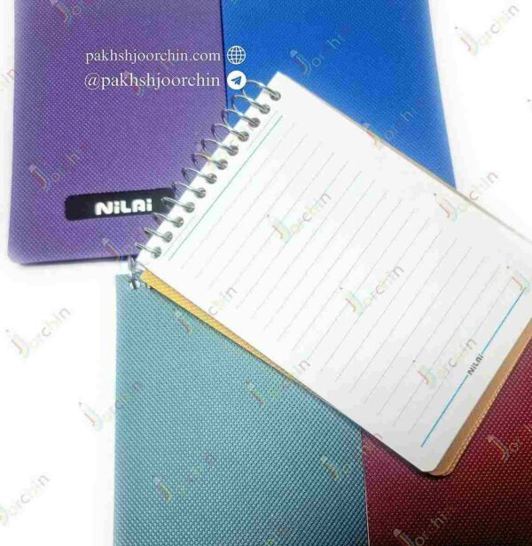 دفترچه یادداشت 80برگ 1.16 نیلای (نقدی) _ کد 2439 _خرید عمده لوازم تحریر
