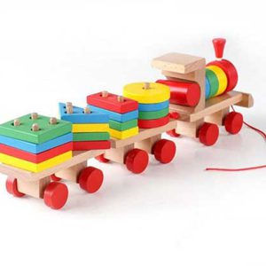 قطار چوبی (آموزش اشکال و رنگ ها) _کد1830