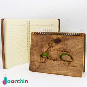 دفترچه جلد چوبی سایز 1.8 _ کد 2999 _ عمده فروشی لوازم تحریر
