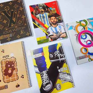 دفتر دو خط کلاسیک 50 برگ سیمی کد 2421 _خرید عمده لوازم تحریر