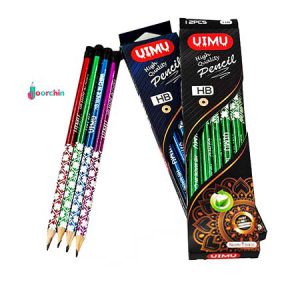 مداد مشکی طرحدار ulmu _ خرید عمده مداد