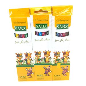 مدادرنگی 6رنگ سبز _ کد 2105_ مدادرنگی ارزان قیمت